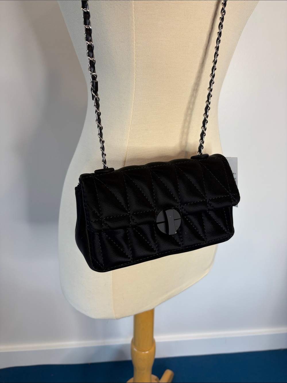 NWT Black Quilted Shoulder/Crossbody Bag